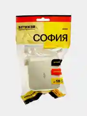 Переключатель 1-клавишный Stekker, MSW10-12-04, София, слоновая кость