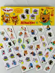 Детская карточная Мэмори Три кота Кошка мемори мемо