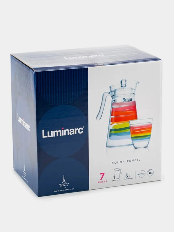 Набор питьевой LUMINARC КОЛОР ПЕНСИЛ, 7 предметов