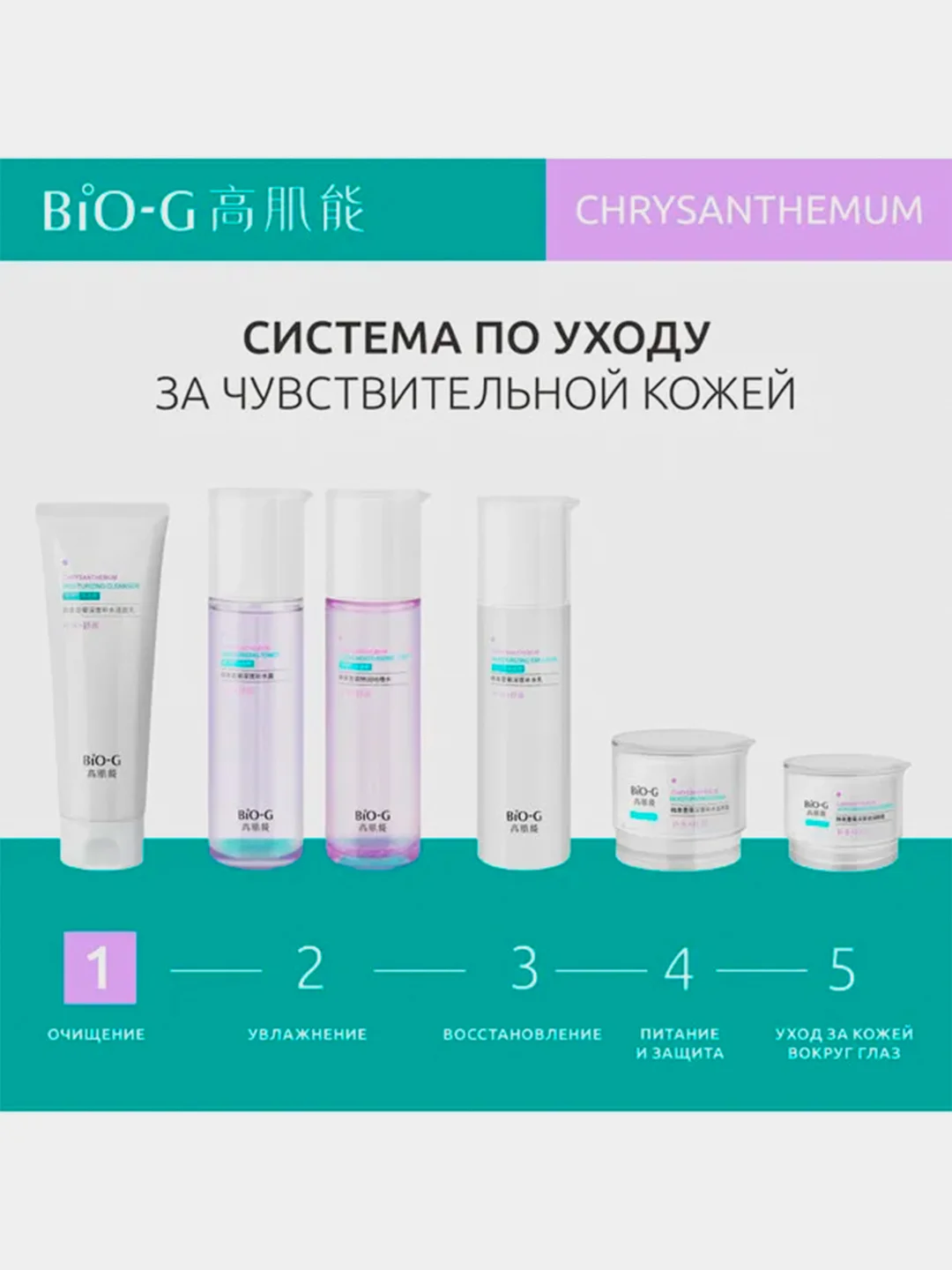 Увлажняющее средство для очищения KANS Bio-G Chrysanthemum Moisturizing Cleanser, 100 г