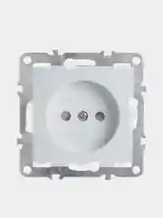 Розетка STEKKER PST10-9109-01, 1-местная, 250В/10А, белая