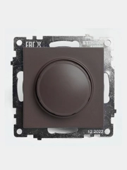 Выключатель диммирующий TRIAC Stekker Катрин GLS10-7106-04, 250В, 500W, шоколад