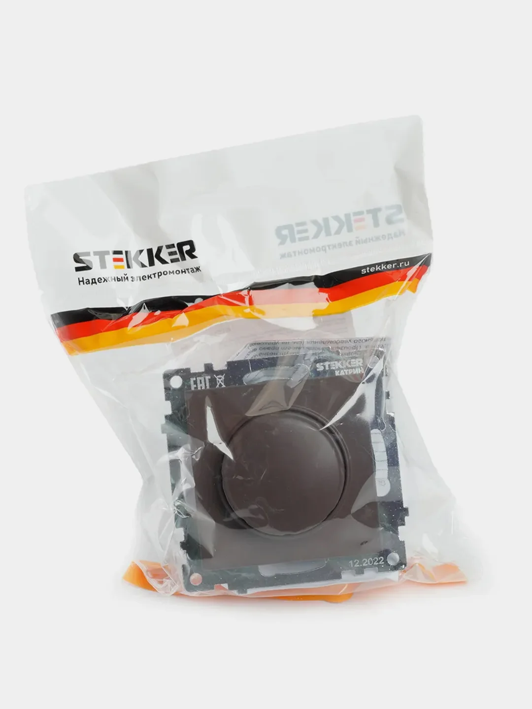 Выключатель диммирующий TRIAC Stekker Катрин GLS10-7106-04, 250В, 500W, шоколад