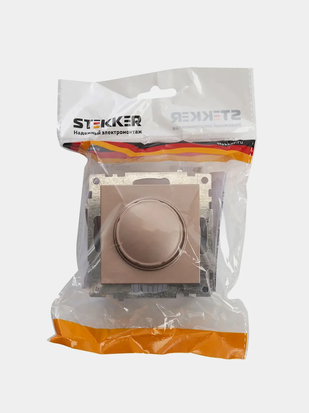 Выключатель диммирующий Stekker Катрин TRIAC GLS10-7106-02, 250В, 500W, шампань