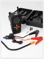 Черный зарядное устройство для автомобиля, PowerBank, компрессор автомобильный, фонарик - 4 в 1