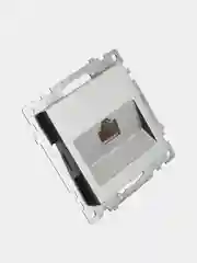 Розетка компьютерная Stekker GLS00-7107-03, 1-местная RJ-45 (механизм), серебряный цвет