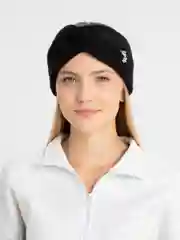 Черный вязаная повязка на голову