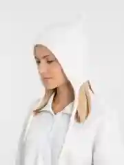 Белый шапка с ушками