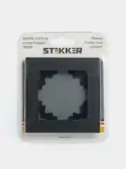 Рамка Stekker GFR00-7001-06, 1-местная, цвет графит