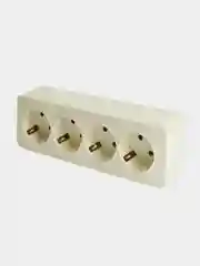 Розетка Stekker MST16-14-04, 4-местная открытой установки, 250В/16А/IP20