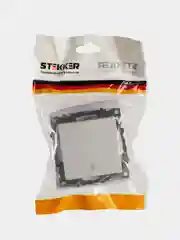 Переключатель Stekker GLS10-7105-01, 1-клавишный (механизм), 250В/10А, белый