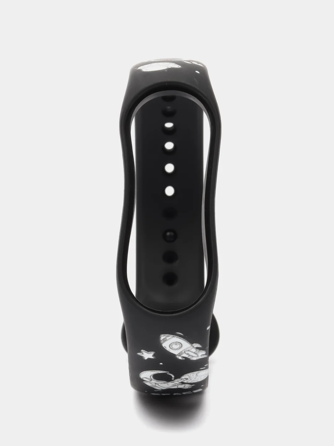 Черный ремешки с рисунком для Xiaomi Mi Band 7/6/5/4/3