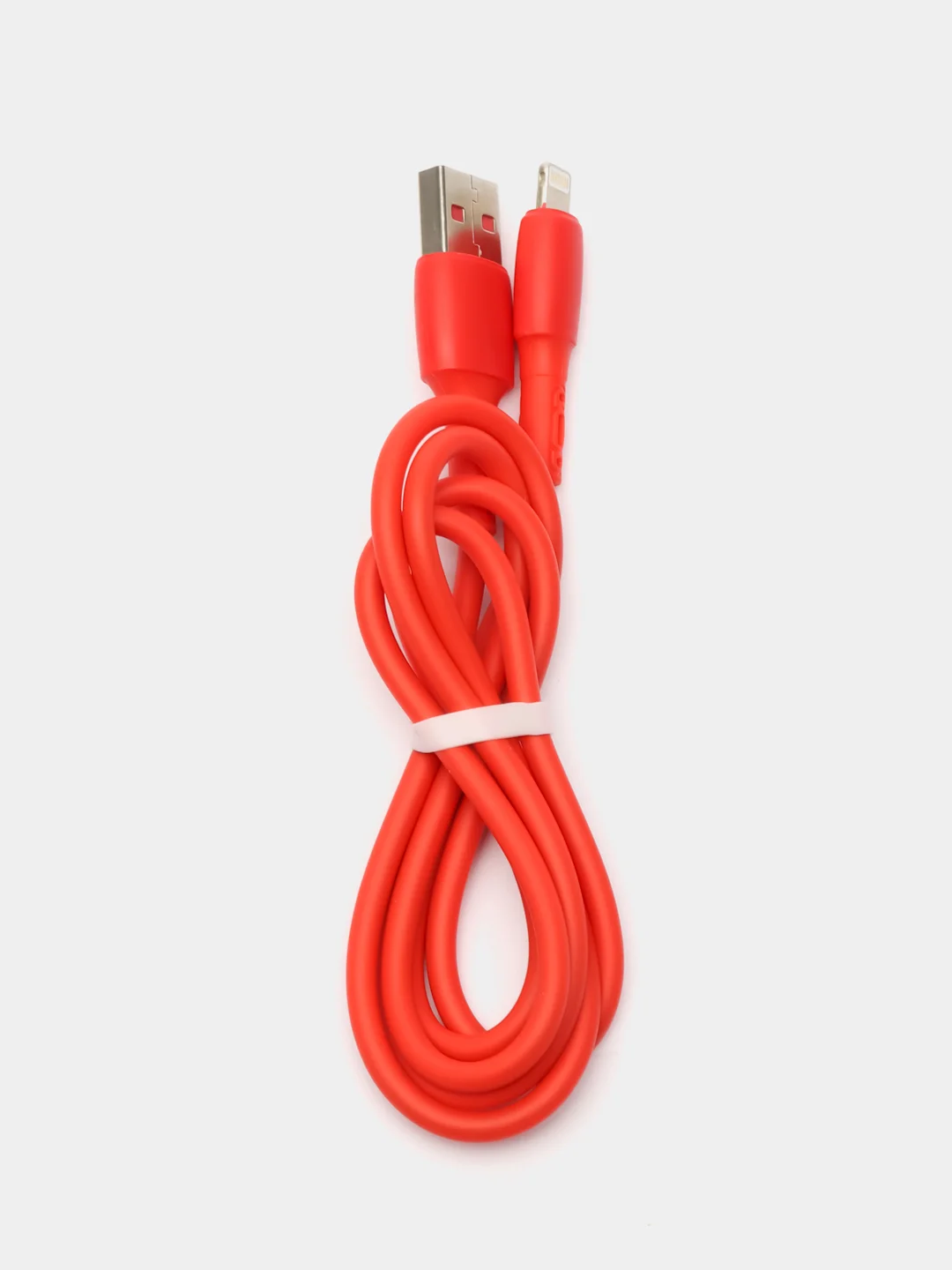 Красный силиконовый кабель для телефона Type-C Lightning iPhone Micro, 1м провод зарядный тайпси