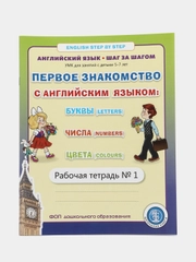 ПЕРВОЕ ЗНАКОМСТВО С АНГЛИЙСКИМ ЯЗЫКОМ. Комплект из 2-х рабочих тетрадей