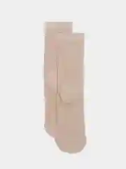 Бежевый носки высокие ажурные женские