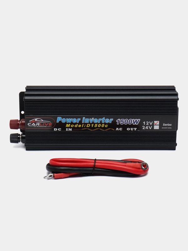 Инвертор автомобильный преобразователь Carlive 12-220V 300/500/1000/1500W