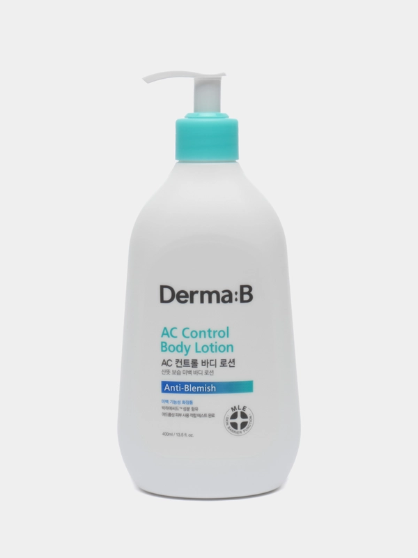 Ламеллярный лосьон для тела против акне Derma:B AC Control Body Lotion, 400 мл
