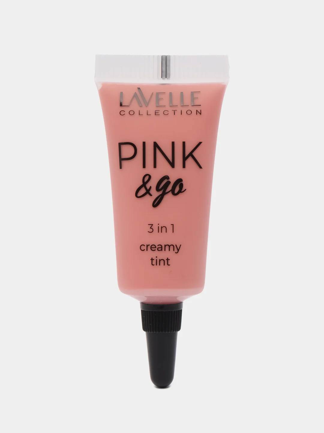 Розовый lavellecollection Кремовый тинт PINK&GO 3в1 румяна, тени, помада, тон 02
