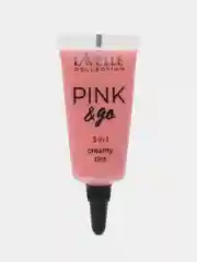 Розовый lavellecollection Кремовый тинт PINK&GO 3в1 румяна, тени, помада, тон 03