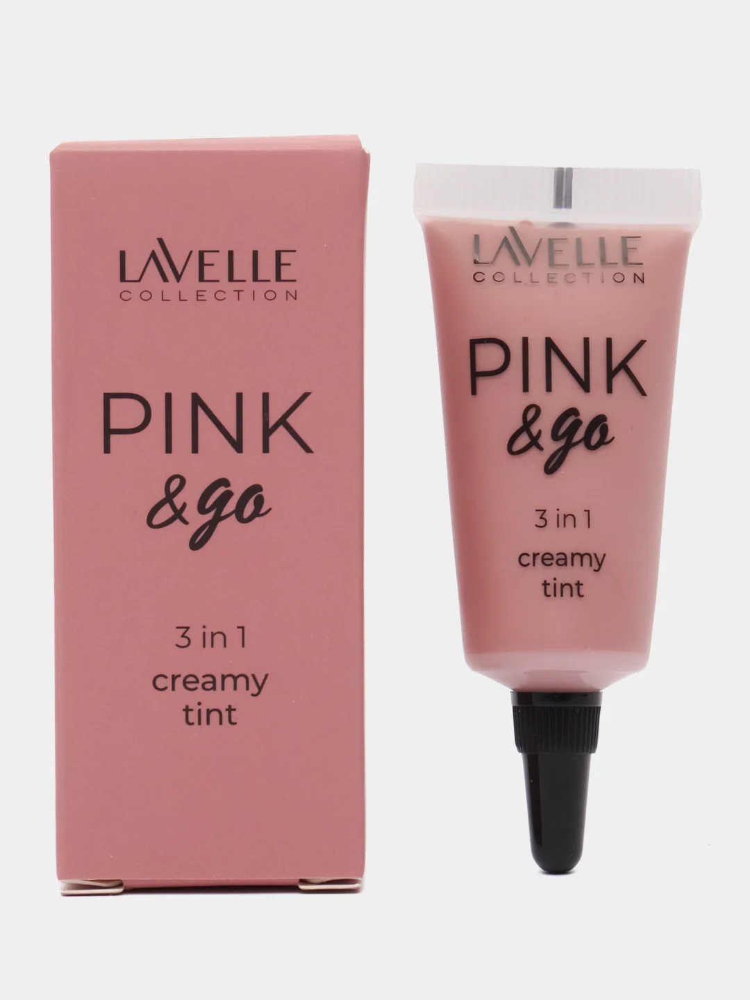 LavelleCollection Кремовый тинт PINK&GO 3в1 румяна, тени, помада, тон 01