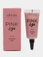 LavelleCollection Кремовый тинт PINK&GO 3в1 румяна, тени, помада, тон 01