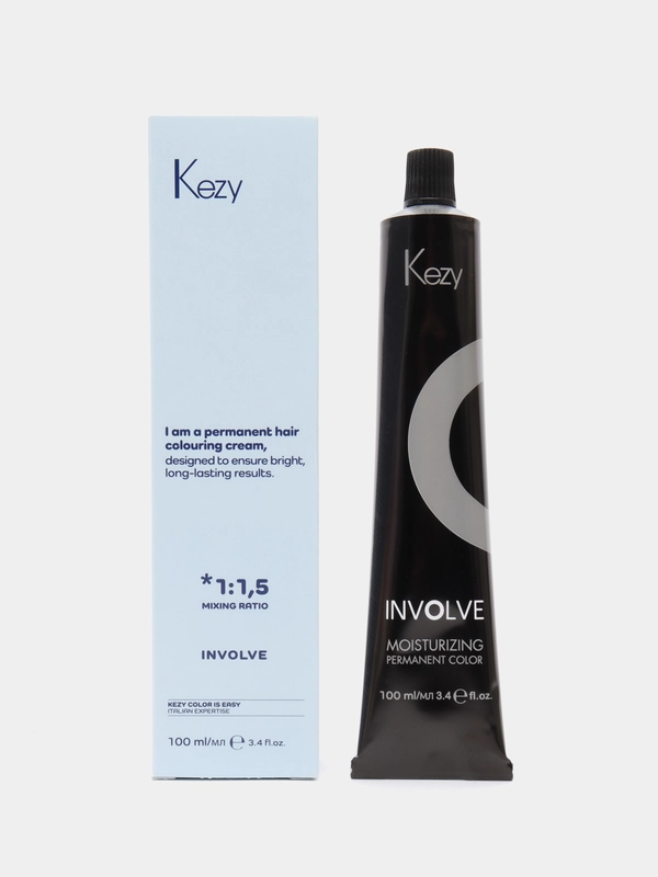 KEZY. Крем краска для волос с MFA комплексом Moisturizing Permanent Color INVOLVE 100 мл