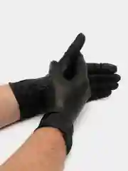 Черный перчатки нитриловые, одноразовые, 100 штук