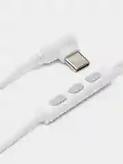 Белый наушники проводные с разъмом Type-C Гарнитура  наушники для тайпси регулировка громкости
