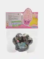 Угольный игрушка-антистресс, сквиш Кошачья лапка / Сквиш Капибара / Новогодняя Лапка жмялка