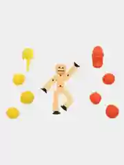 Горчичный фигурка Стикбот (Stikbot) с аксессуарами / Стикботы / Человечек для анимационной студии