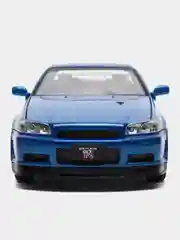 Синий масштабная металлическая модель авто 1:24 NISSAN Skyline GT-R R34