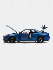 Синий масштабная металлическая модель авто 1:24 NISSAN Skyline GT-R R34