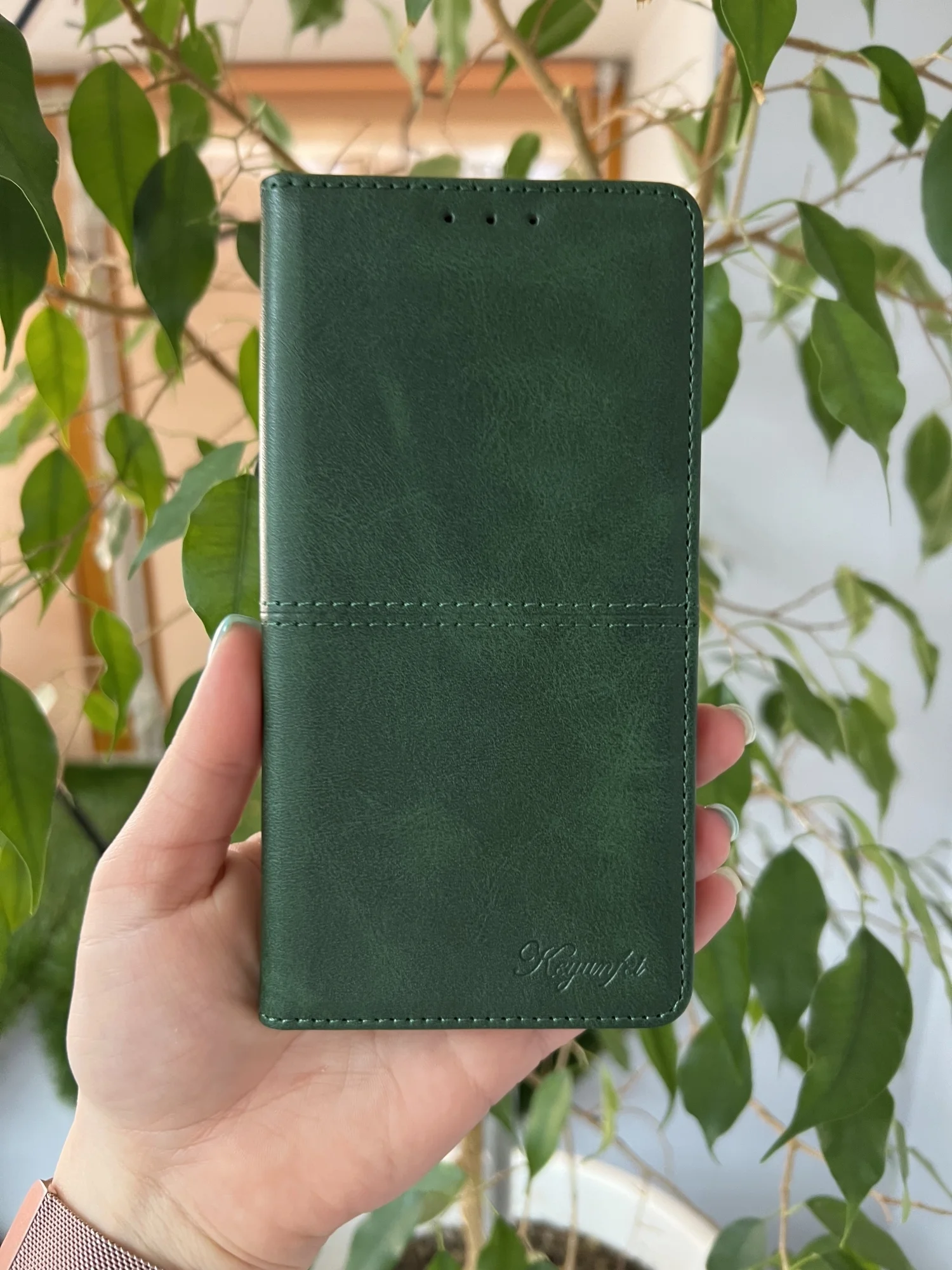 Тёмно-зелёный чехол книжка elitcase для Honor X8B / Хонор Х8В