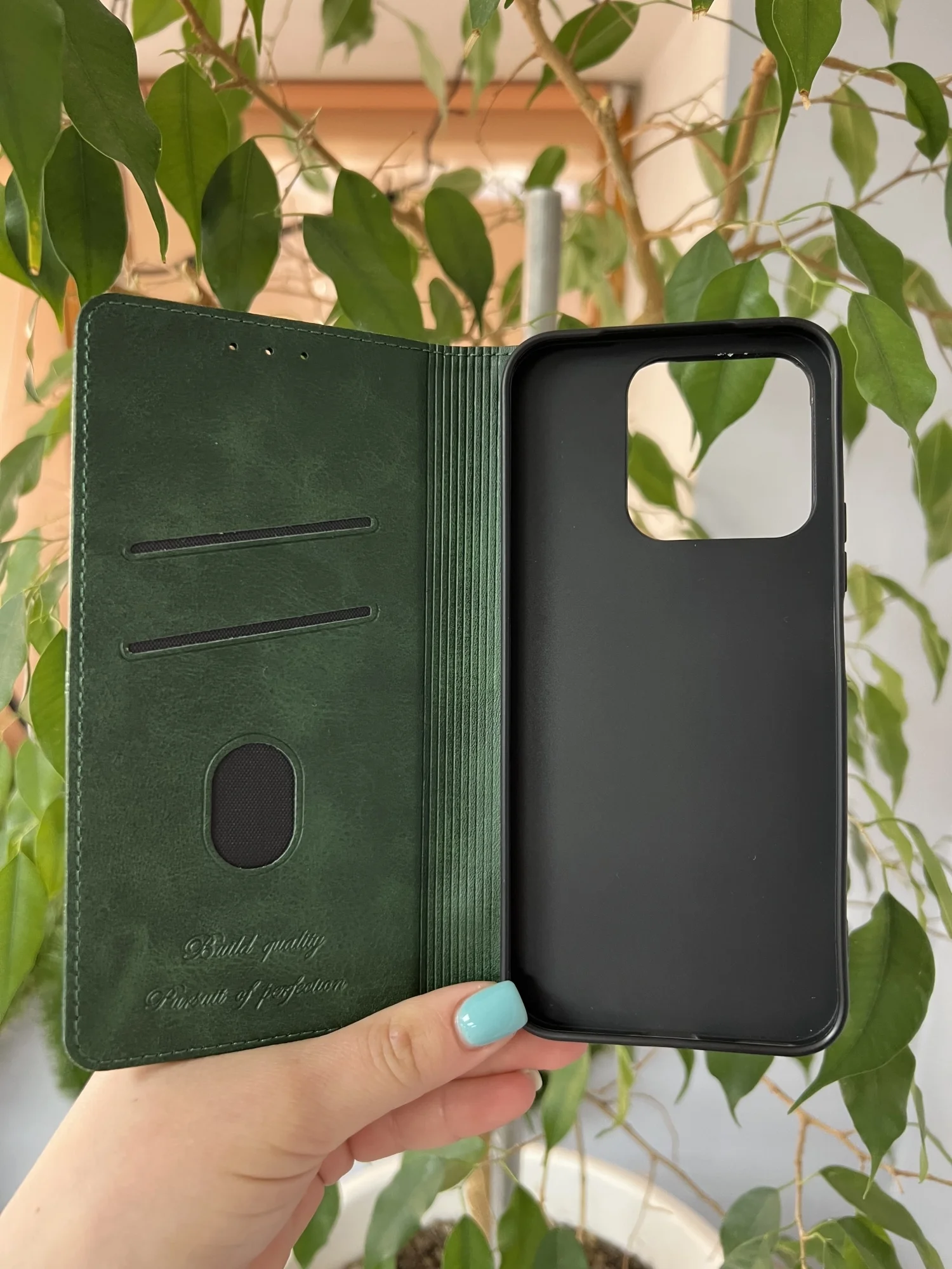 Тёмно-зелёный чехол книжка elitcase для Honor X8B / Хонор Х8В