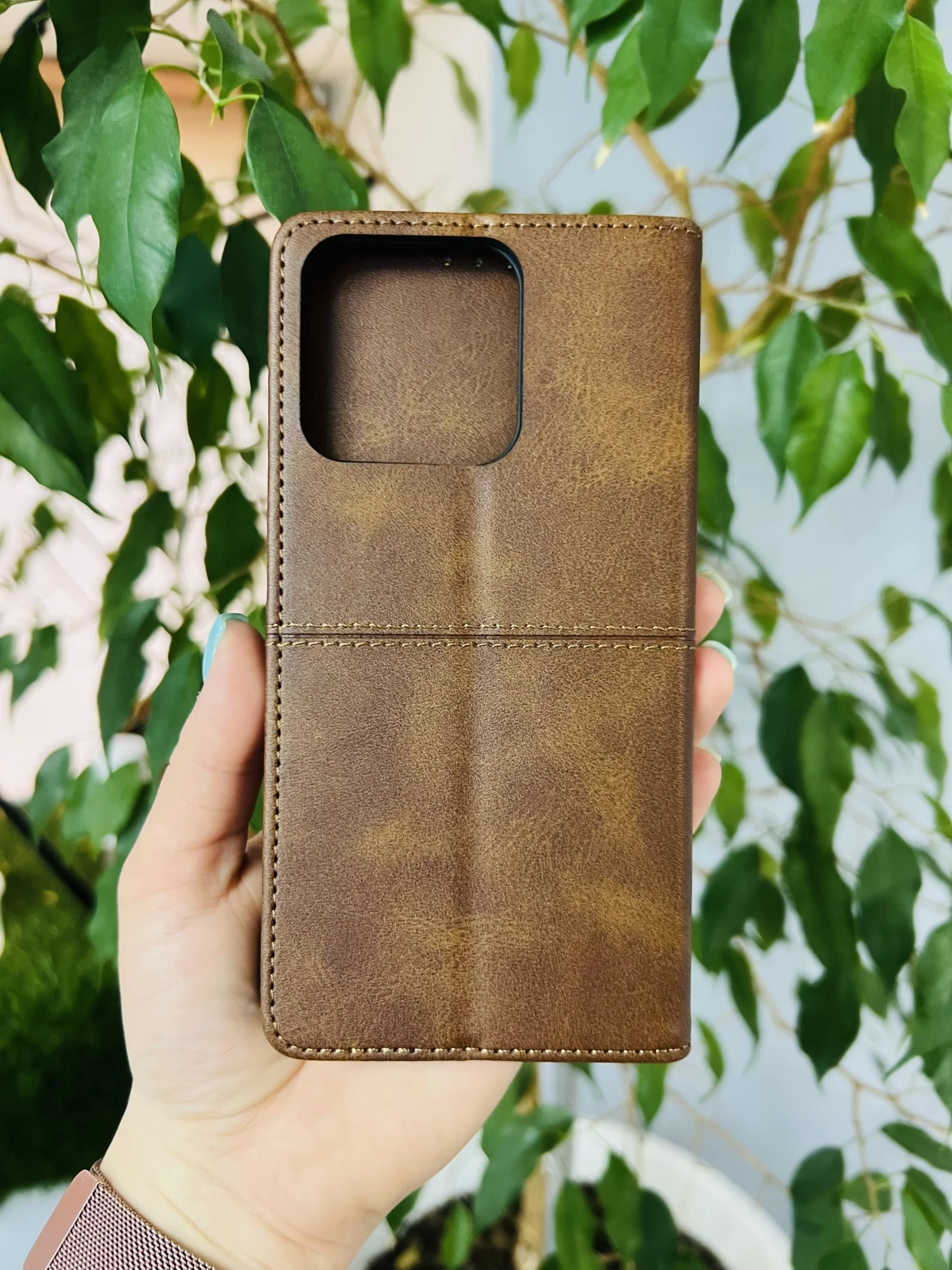 Тёмно-коричневый чехол книжка elitcase для Honor X8B / Хонор Х8В