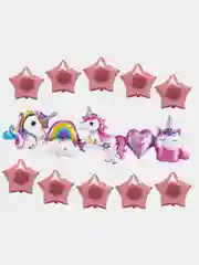 Конфетный воздушный шар Мишка с сердцем, Тройное сердце на День рождения, свадьбу