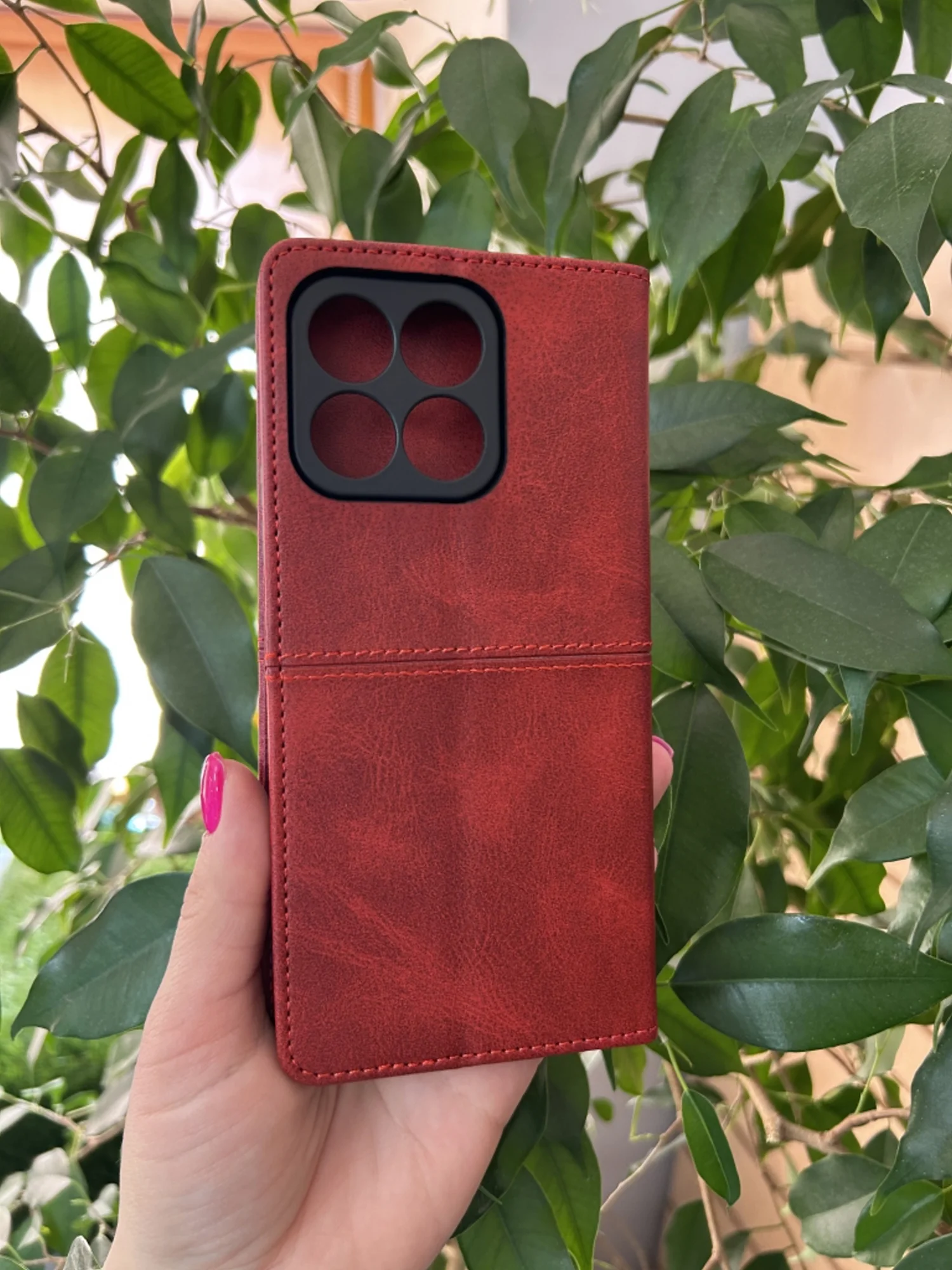 Красный чехол книжка elitcase для Honor X8A / Хонор Х8А