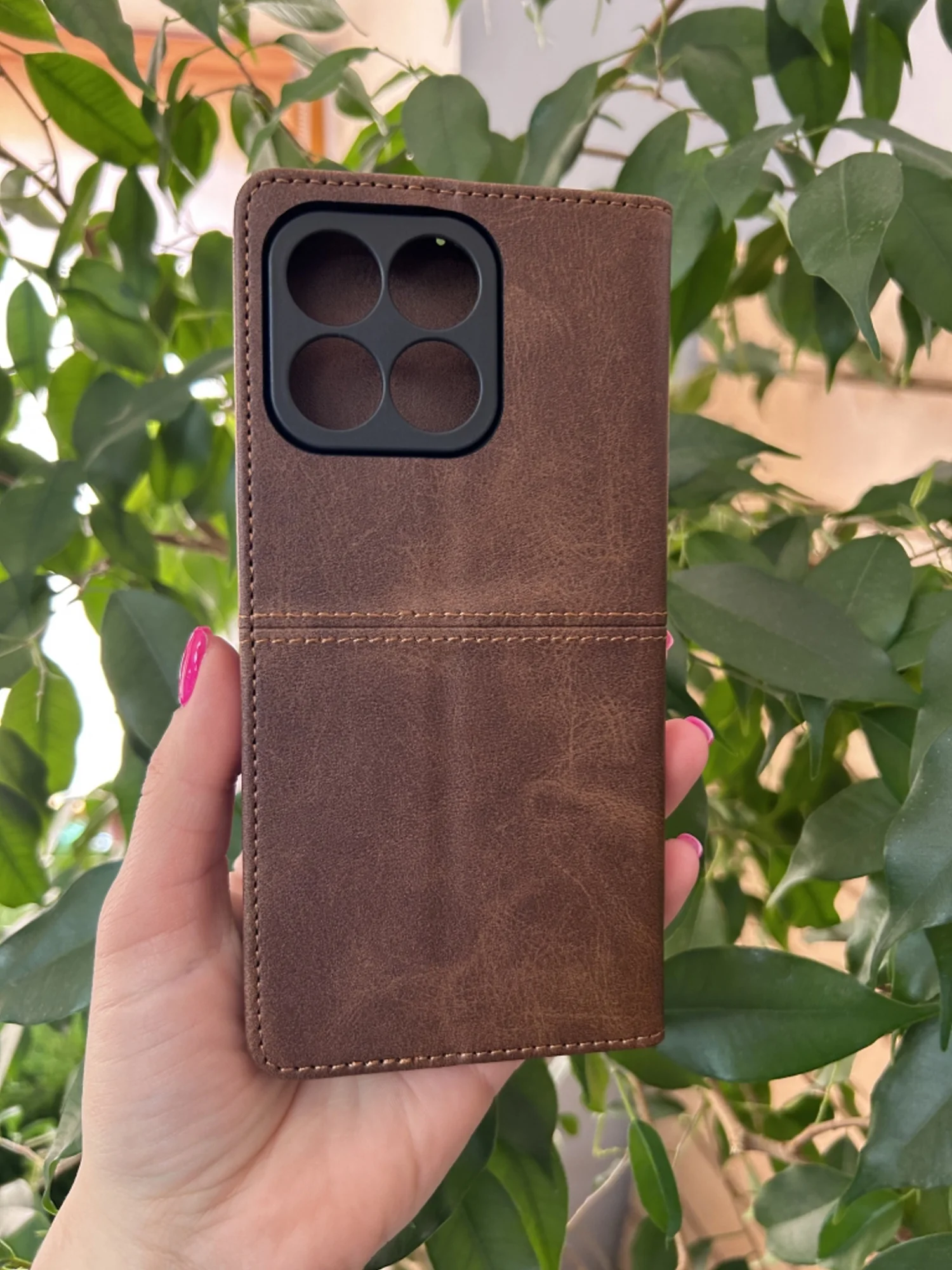 Тёмно-коричневый чехол книжка elitcase для Honor X8A / Хонор Х8А