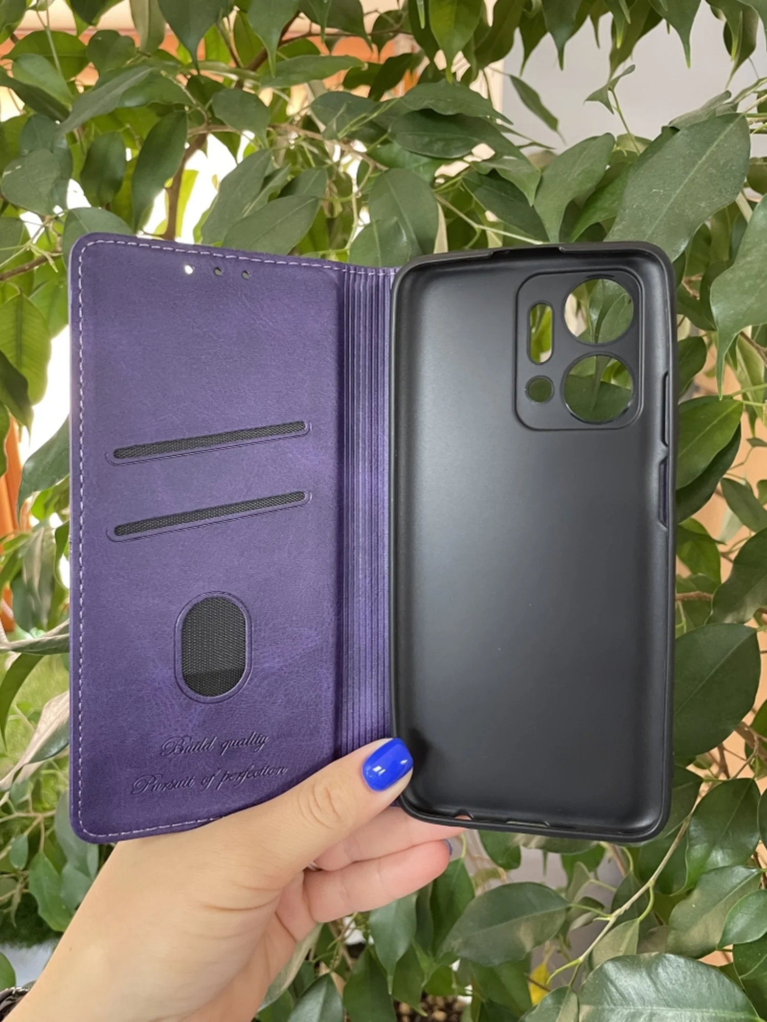 Фиолетовый чехол книжка elitcase для Honor X7A и Honor X7A Plus / Хонор Х7А и Хонор Х7А +