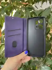 Фиолетовый чехол книжка elitcase для Honor X7A и Honor X7A Plus / Хонор Х7А и Хонор Х7А +