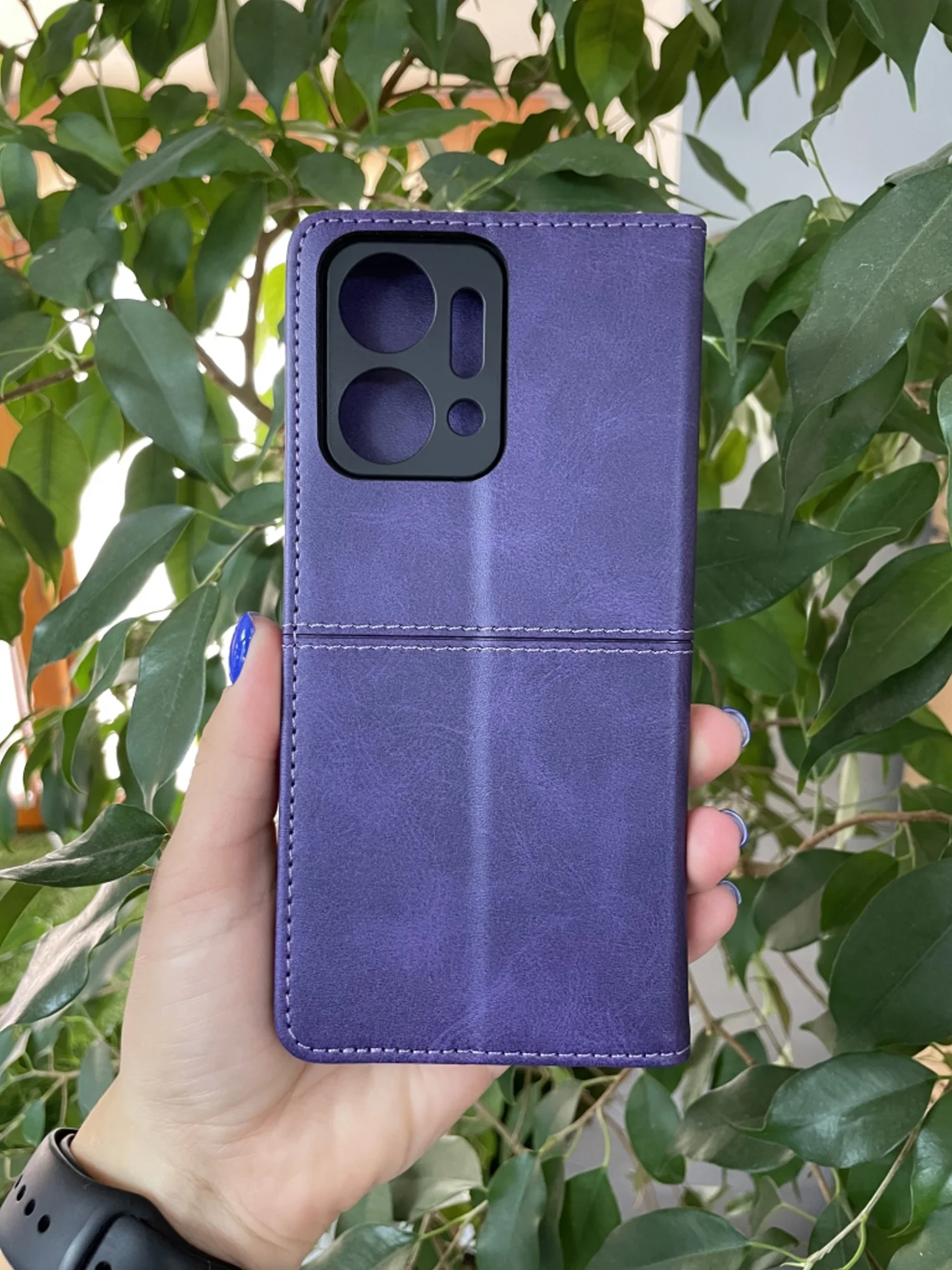 Фиолетовый чехол книжка elitcase для Honor X7A и Honor X7A Plus / Хонор Х7А и Хонор Х7А +
