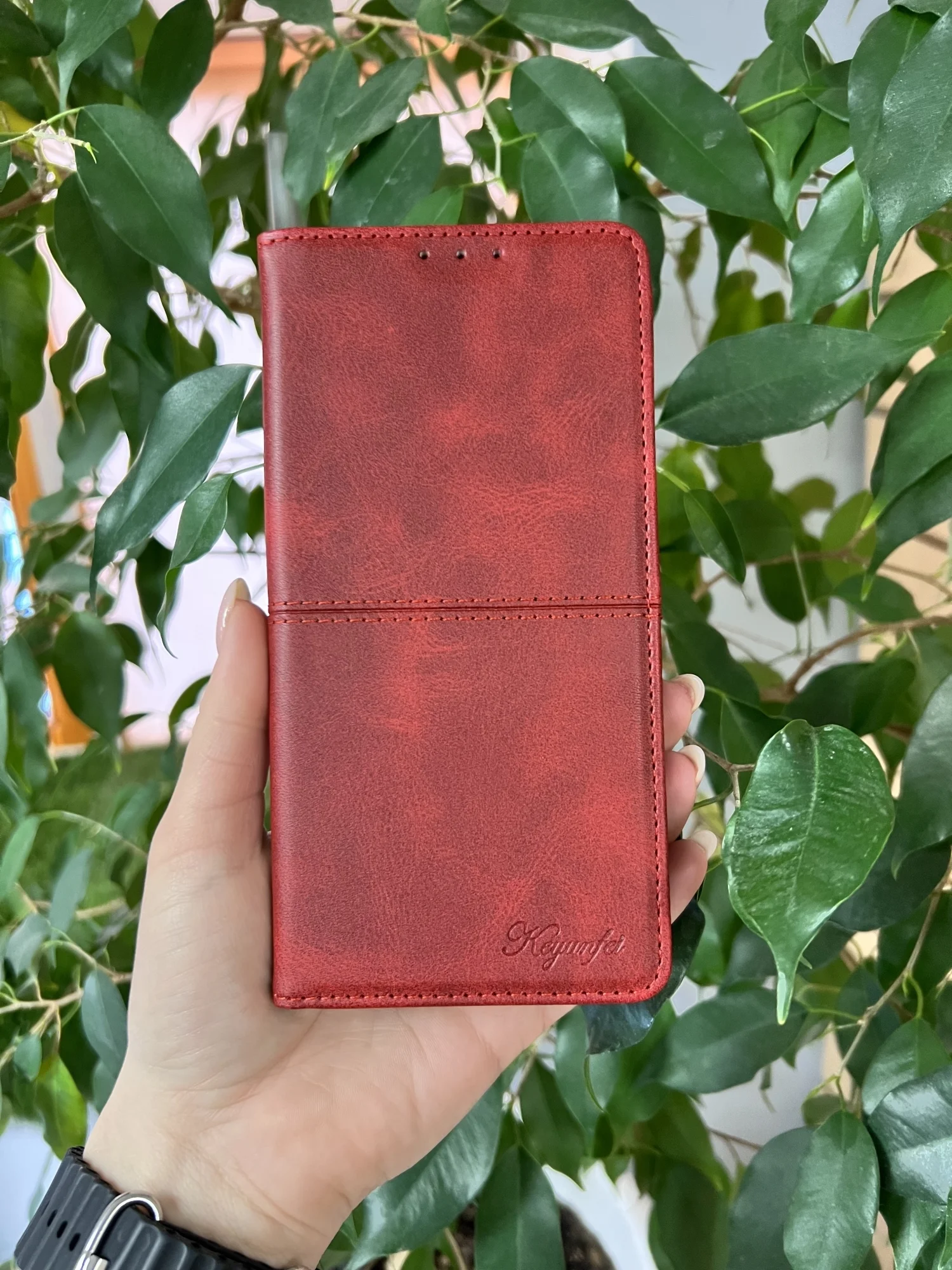 Красный чехол книжка elitcase для Honor X6A / Хонор Х6А