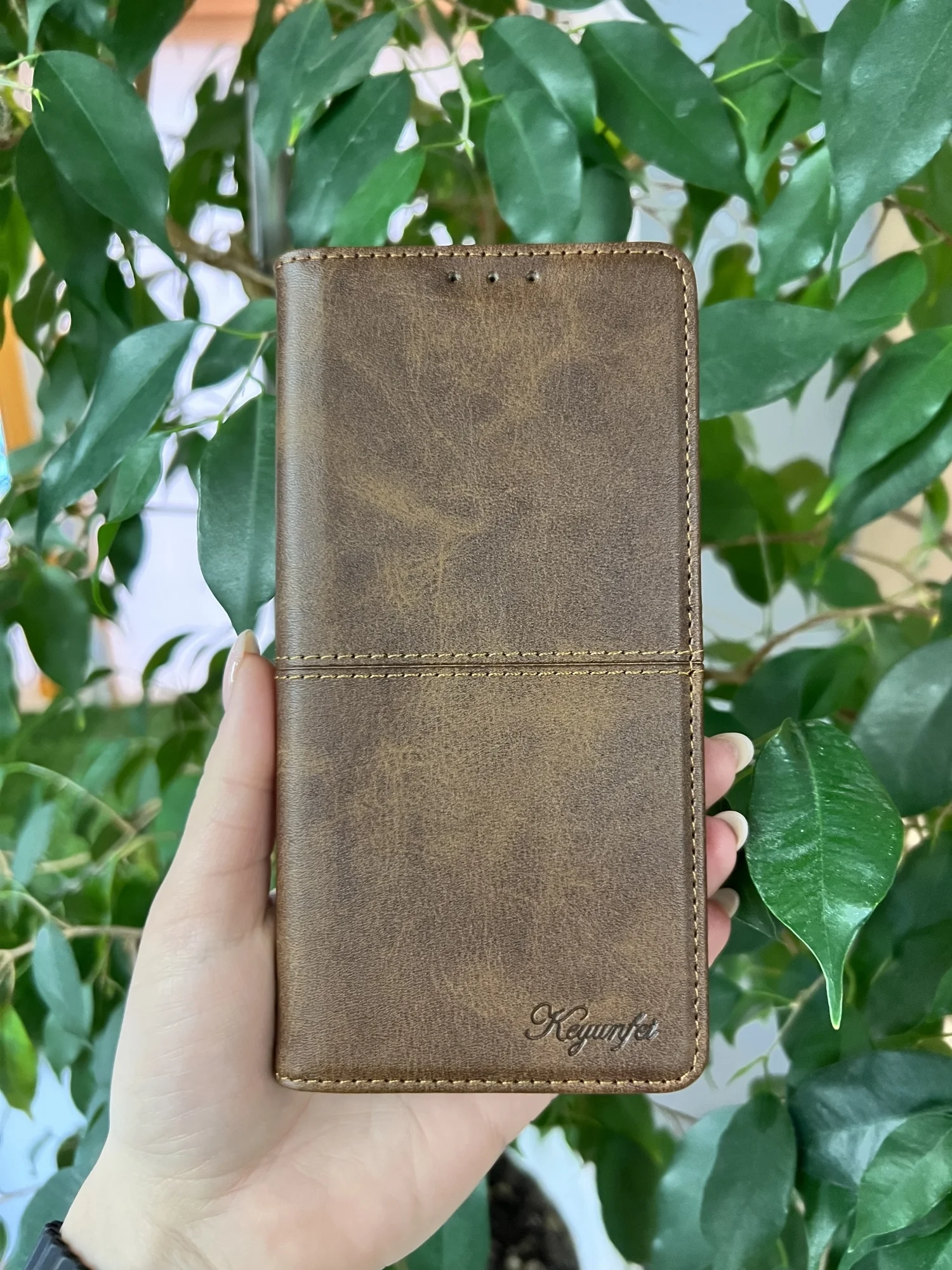Тёмно-коричневый чехол книжка elitcase для Honor X6A / Хонор Х6А