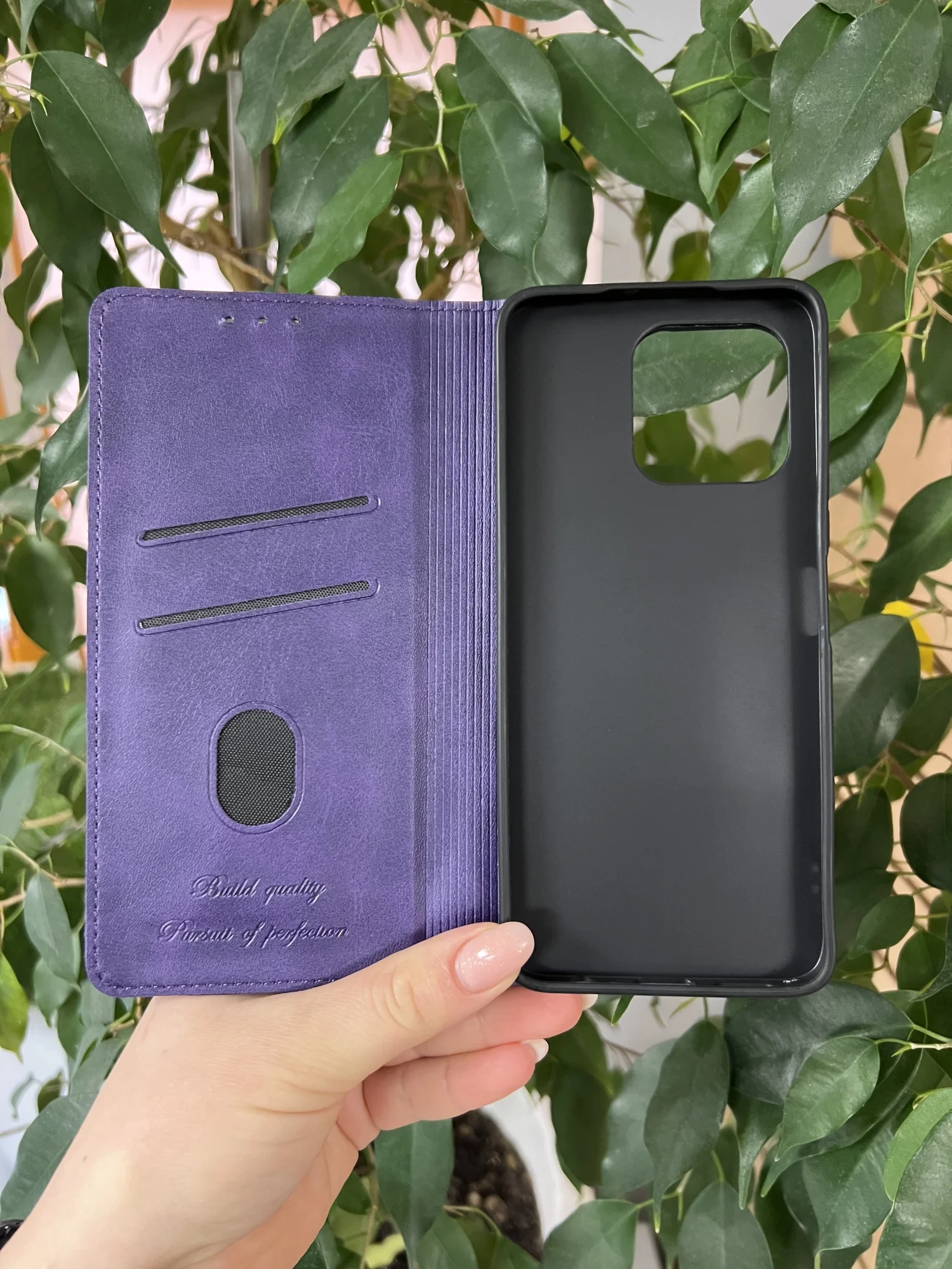 Фиолетовый чехол книжка elitcase для Honor X6A / Хонор Х6А