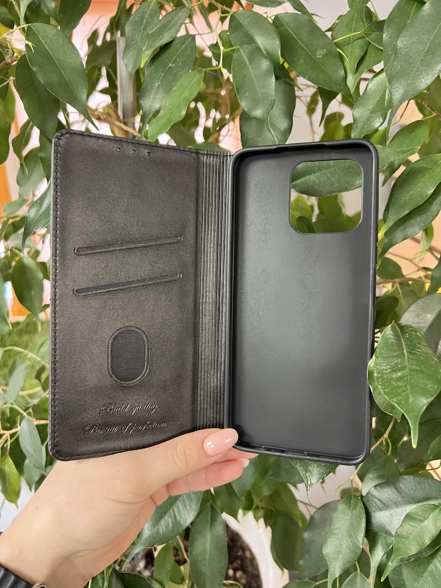 Черный чехол книжка elitcase для Honor X6A / Хонор Х6А