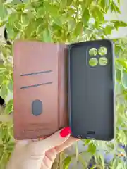 Тёмно-коричневый чехол книжка elitcase для Honor X6 и X8 5G (VNE-N41) / Хонор Х6 и Х8 5G