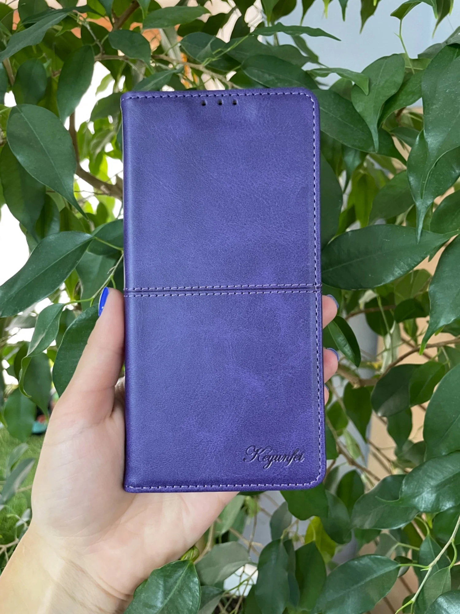 Фиолетовый чехол книжка elitcase для Honor X6 и X8 5G (VNE-N41) / Хонор Х6 и Х8 5G