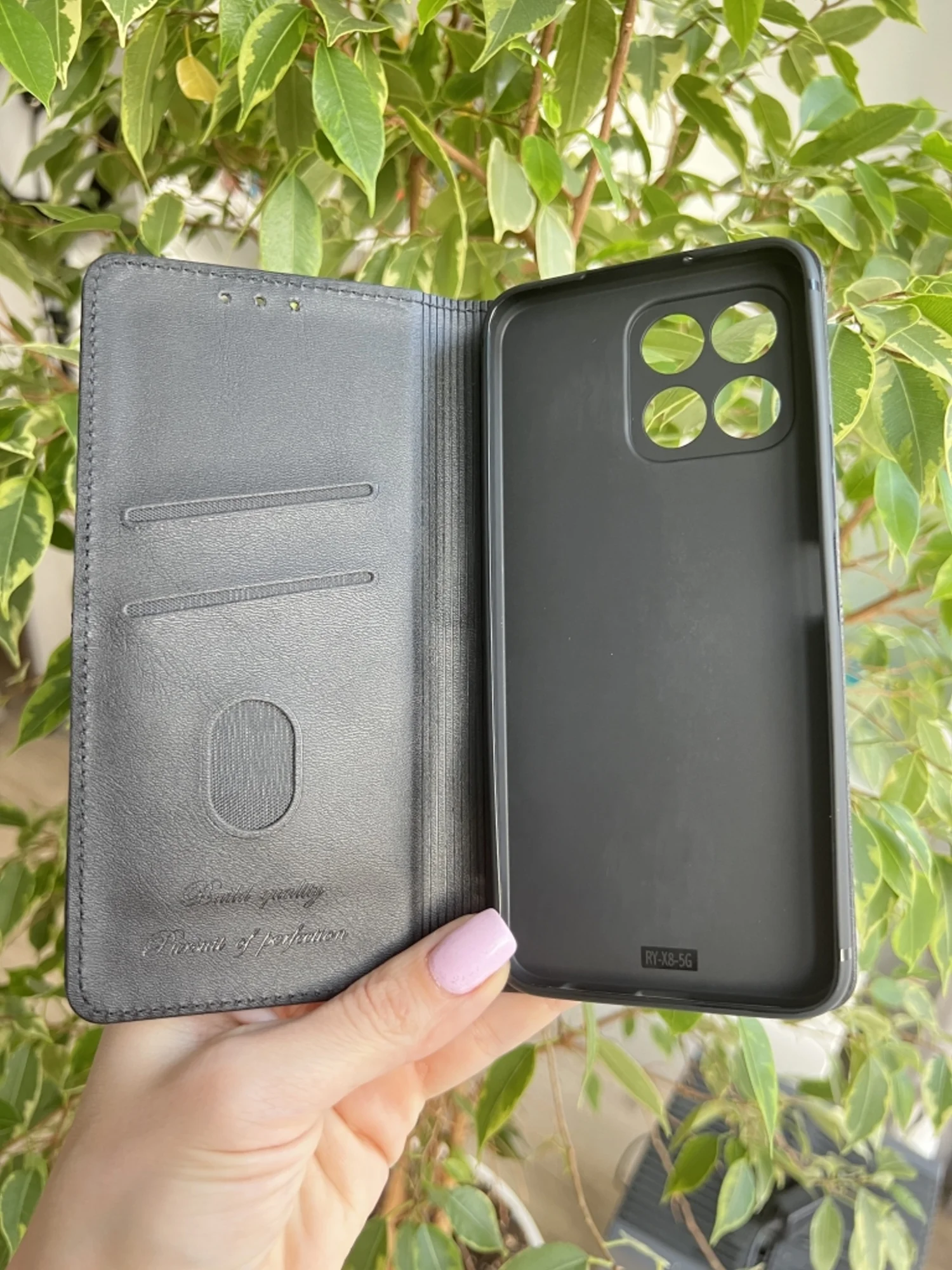 Черный чехол книжка elitcase для Honor X6 и X8 5G (VNE-N41) / Хонор Х6 и Х8 5G