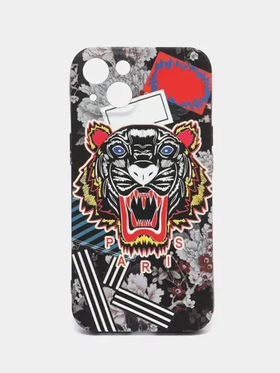 Угольный чехол для iPhone 11, 13, 13 Pro, 13 Pro Max, 12, 12 Pro, 12 Pro Max с картинкой / рисунком