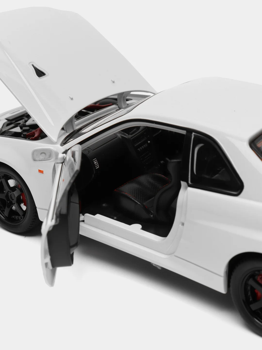 Белый масштабная металлическая модель авто 1:24 NISSAN Skyline GT-R R34
